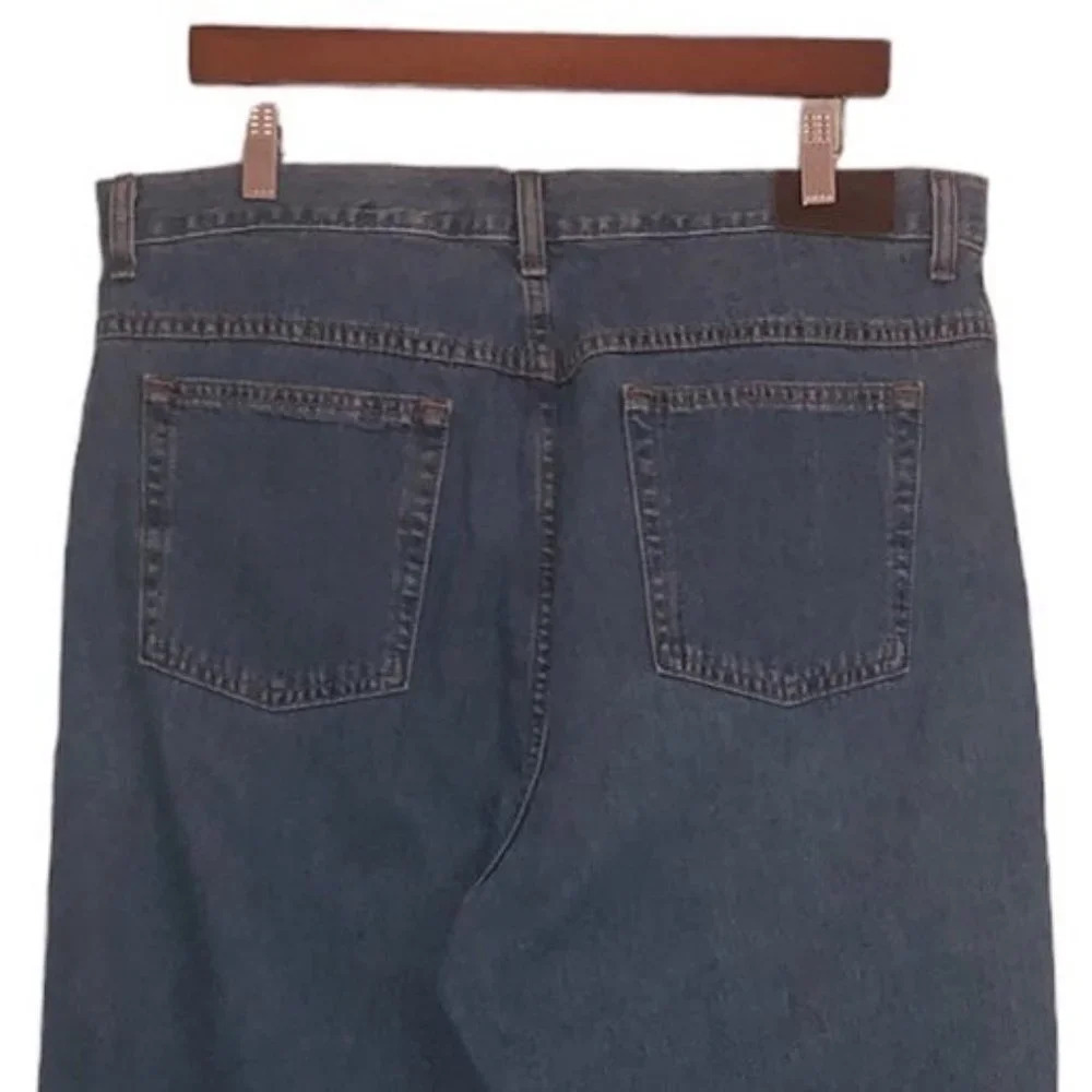 VINTAGE L.L. BEAN Sz 18 Reg. Women's Plus Size Light Wash High Waisted Mom Jeans - Picture 7 of 7